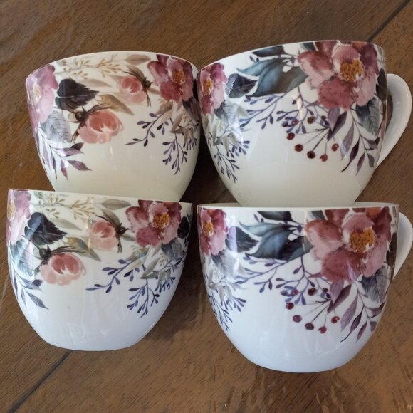 Set of 4 "Thank you" Harvest Green Studio Coffee/Tea Mug 20 oz - Picture 4 of 9